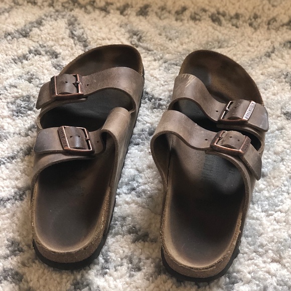 Birkenstock Sandals Brown Oiled Tobacco Finish - Picture 6 of 7